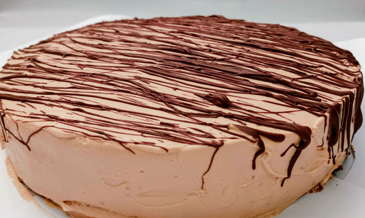 Tarta de chocolate con mousse de dulce de leche